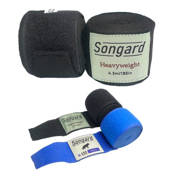 Songard 4.5m Stretch Cotton Boxing Hand Wrap - Heavyweight Fabric Songard 4.5m Stretch Cotton Boxing Hand Wrap - Heavyweight Fabric