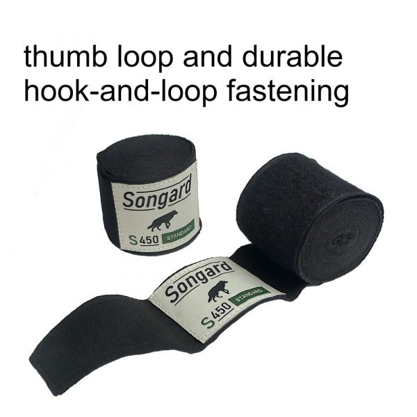 thumb loop and durable hook-and-loop fastening