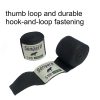 thumb loop and durable hook-and-loop fastening